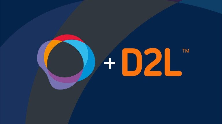 Logo de l’Innovazone canadienne et logo D2L